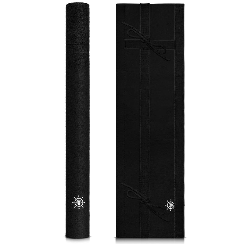 Dock Line Chafe Guards 24 Inch Removable Anti Chafe Protective Boats, Dock Lines Black Rope Protector Eliminates Squeaking Protects Boat from Wear 2