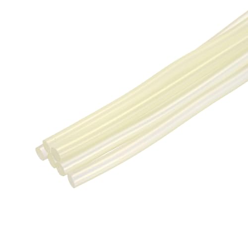 uxcell 6-piece lemon yellow mini hot glue sticks, 7mm x 200mm, for glue guns and DIY crafts