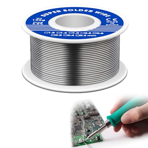 1 Roll Soldering Wire, Soldering Wire, Solder 1 mm 100 g, Soldering Wire Lower Melting Point, Soldering Wire for Electric Soldering, DIY Work | Soldering wire lower melting point, soldering wire for electric soldering DIY work