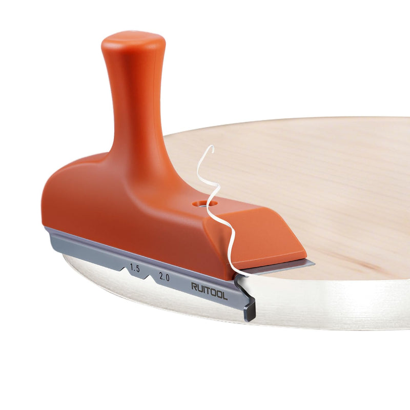 [Australia - AusPower] - RUITOOL Edge Banding Trimmer with Sharp Stainless Steel Blades and Ergonomic Grip, Suitable for Veneer, PVC, and ABS on Straight, Curved, and Chamfered Edges 