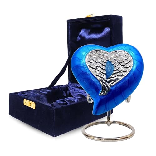 NORSE'S TRADECRAFT Heart Mini Urn for Ashes Adult Male, Female, 3 cu in