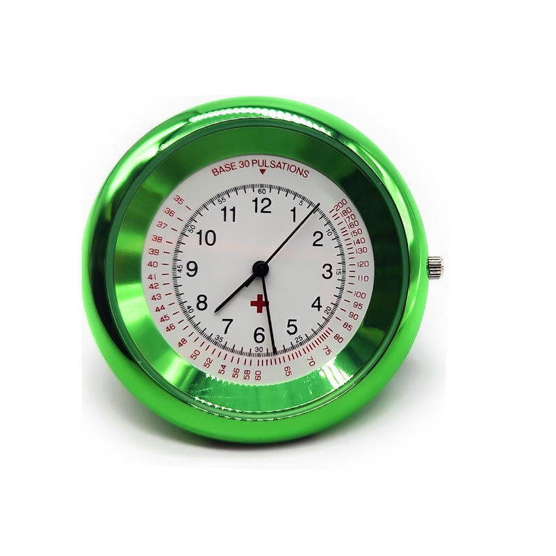 [Australia - AusPower] - Nurse Stethoscope Watch - Lightweight Metal Frame- Attaches Directly to Stethoscope for All Medical Professionals - Green 