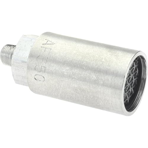 Veyronix pneumatic muffler assembly compatible with GAST AF350, featuring 1/8-inch NPT connection