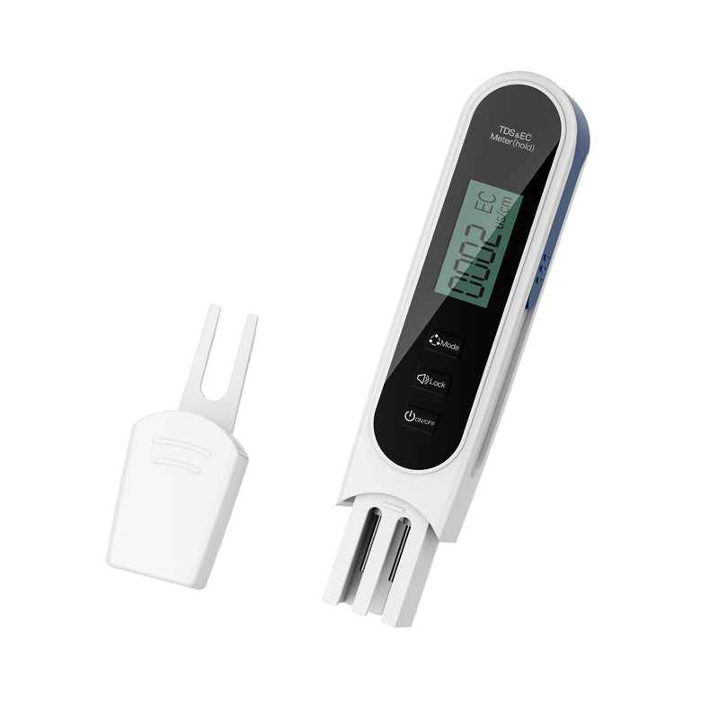[Australia - AusPower] - 4 in 1 Digital Water Quality Tester, Accurate and Reliable Digital TDS EC & Temp(°C,°F) TDS Water Tester, 0-9990PPM TDS Meter for Drinking Water RO/DI System Aquarium（2025 New） (White) White 