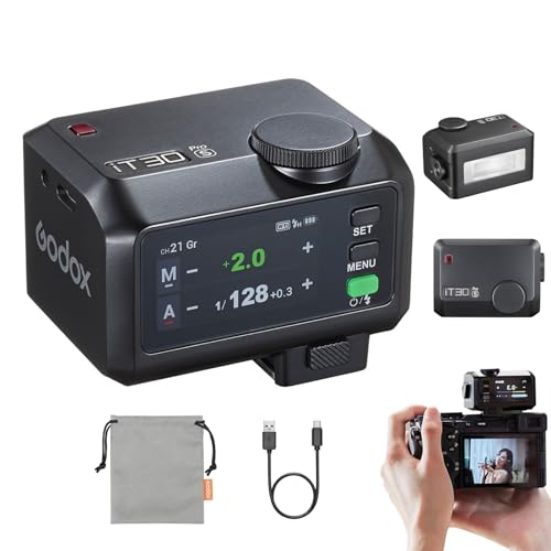 Godox Mini iT30Pro S iT30 Pro S for Sony TTL Flashlight Wireless Touch Screen Portable Flashlight HSS 1/8000 Second Compatible with Mirrorless Cameras External Flash Compatible for Sony iT30Pro S For Sony
