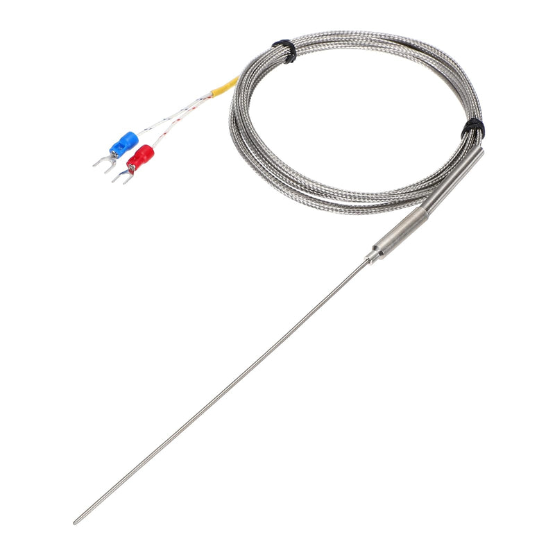 [Australia - AusPower] - MECCANIXITY K Type Thermocouple Temperature Sensor Probe 1.5x150mm 6.6ft Wire 0 to 1100°C(32 to 2012°F) Stainless Steel 