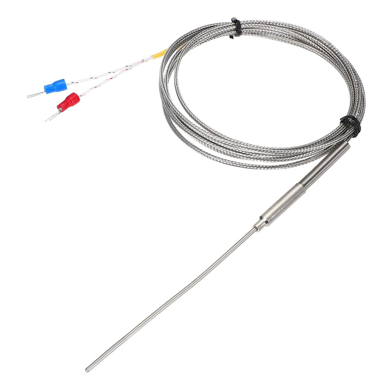 [Australia - AusPower] - MECCANIXITY E Type Thermocouple Temperature Sensor Probe 2x100mm 6.6ft Wire 0 to 800°C(32 to 1472°F) Stainless Steel 