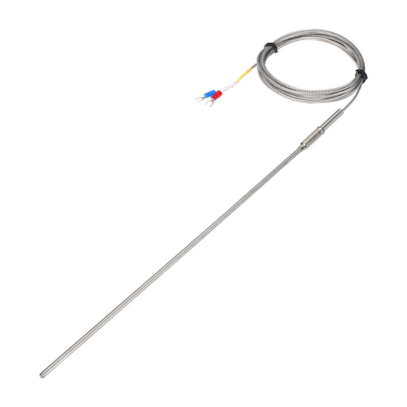[Australia - AusPower] - MECCANIXITY E Type Thermocouple Temperature Sensor Probe 4x300mm 9.8ft Wire 0 to 800°C(32 to 1472°F) Stainless Steel 
