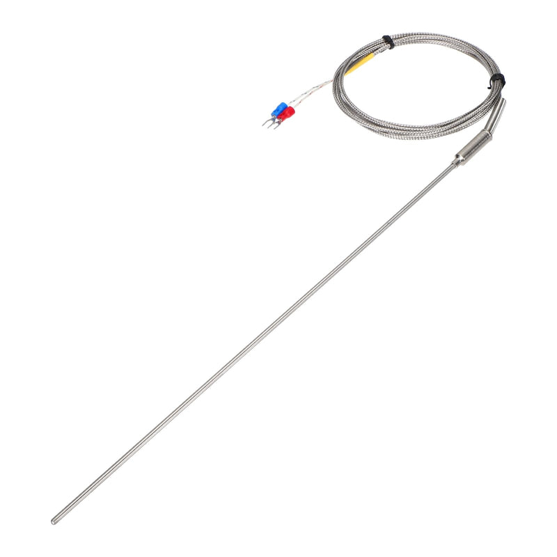 [Australia - AusPower] - MECCANIXITY K Type Thermocouple Temperature Sensor Probe 3x300mm 6.6ft Wire 0 to 1100°C(32 to 2012°F) Stainless Steel 