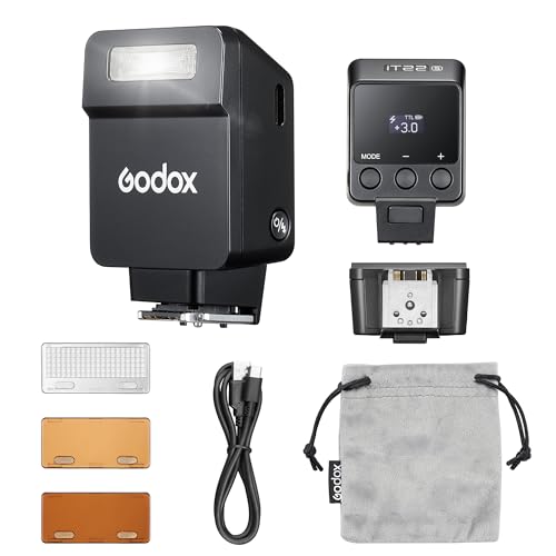 GODOX iT22 C IT22C mini Flash, TTL Wireless Camera Flash for Canon Camera IT22 C (Black)