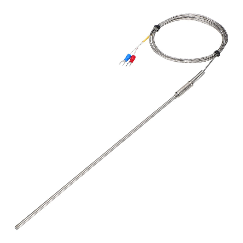 [Australia - AusPower] - MECCANIXITY K Type Thermocouple Temperature Sensor Probe 4x250mm (0 to 800C) 5ft Temperature Controller 