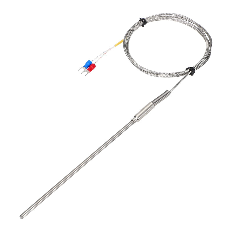 [Australia - AusPower] - MECCANIXITY K Type Thermocouple Temperature Sensor Probe 4x150mm (0 to 800C) 5ft Temperature Controller 