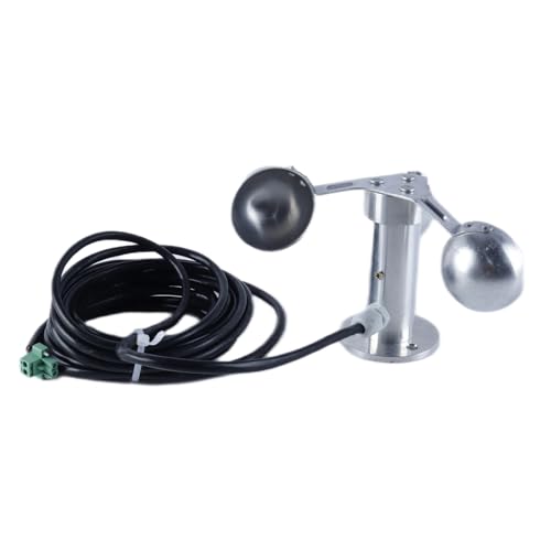 Aluminum Alloy 3-Cup Anemometer Wind Speed Sensor 0-3.8V Detector for Meteorological Monitoring