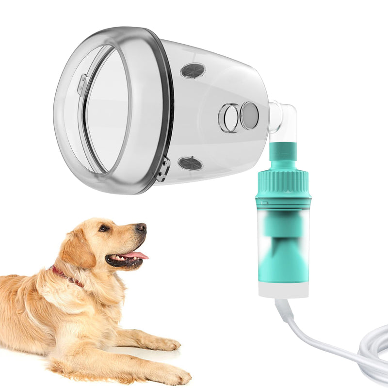 Lying Down Nebulizer Cup and Inhaler Mask for Cats and Small Dogs, Oxygen Mask for Pets (No Nebulizer Device) (L) L