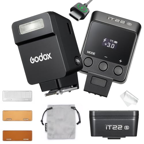 Godox iT22S TTL Mini Flash for Sony Cameras, Compact On-Camera Speedlite Godox IT22S IT20 S Flash for Sony