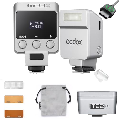 Godox iT22S TTL Mini Flash for Sony Cameras, Compact On-Camera Speedlite IT22S for Sony