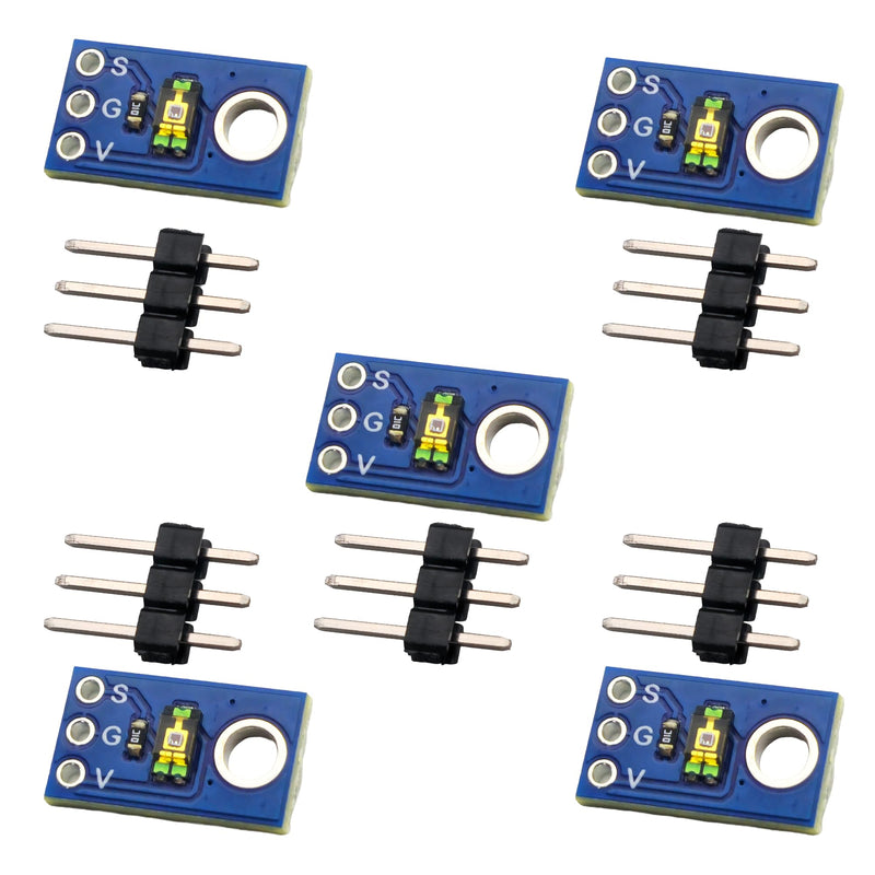 [Australia - AusPower] - 5 PCS TEMT6000 Ambient Light Sensor Module, Sensor Breakout Module for Arduino, Light Intensity Detection, Smart Home, Lux Sensing 