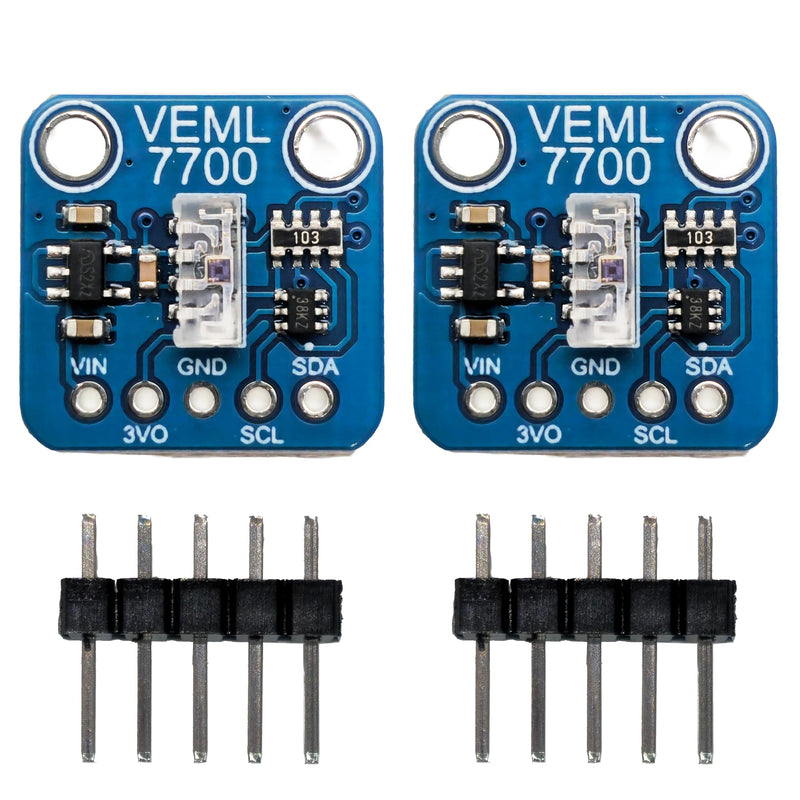 [Australia - AusPower] - 2PCS VEML7700 Ambient Light Sensor Module, I2C IIC Interface, 16-Bit Light Environment Sensor, 0-120k Lux Range, for Arduino/ESP32/Smart Home 