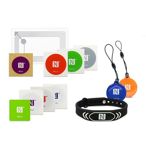 NFC Starter Kit Medium - 12-Piece Set - with NTAG213, NTAG215 and NTAG216 Chips NFC Starter Kit Medium