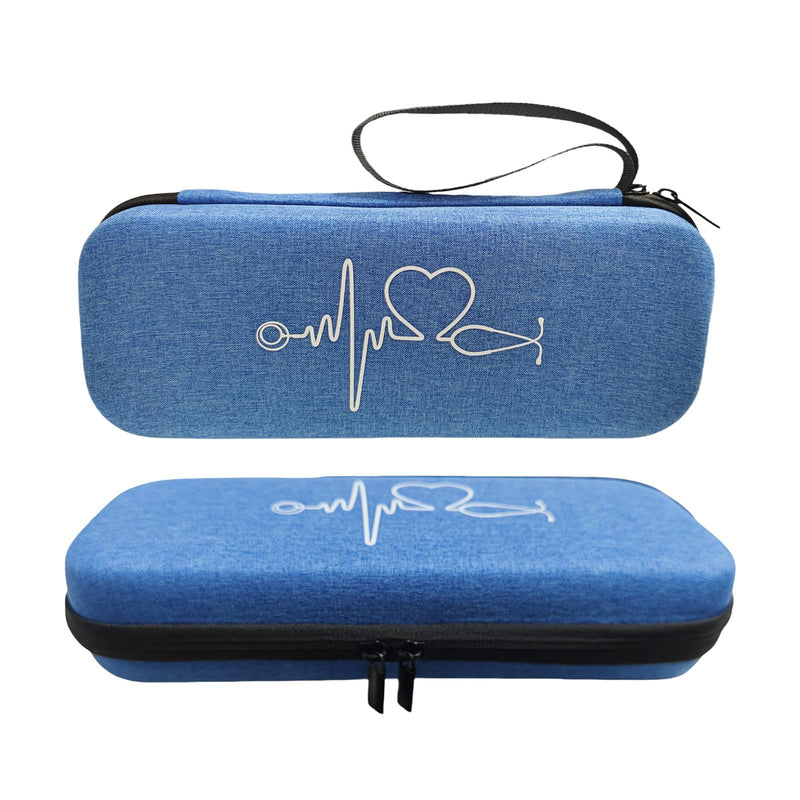 [Australia - AusPower] - Stethoscope Storage Case for 3M Littmann Classic Diagnostic Stethoscope. Compatible with Littmann Cardiology Stethoscopes, The Perfect Accessory for Medical Students and Nurses(Blue) Blue 