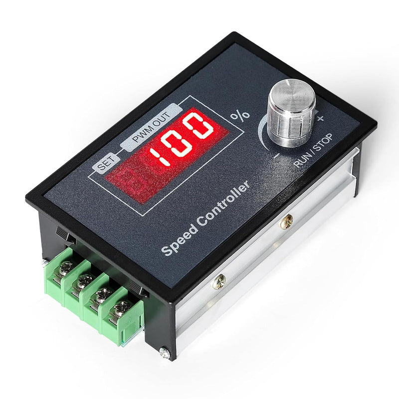 PWM Motor Speed Controller, 6-60V 30A DC Motor Speed Controller | Motor speed controller with LED numerical, speed adjustable stepless regulator motor rotary knob