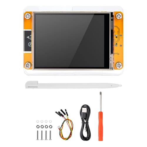 ELEGOO ESP-32 2.8" Touch LCD with Acrylic Protection for IoT Projects | Supports WLAN & Bluetooth, 4 MB Flash + 520 KB SRAM, 240 × 320 resolution, USB-C & complete mounting accessories 1