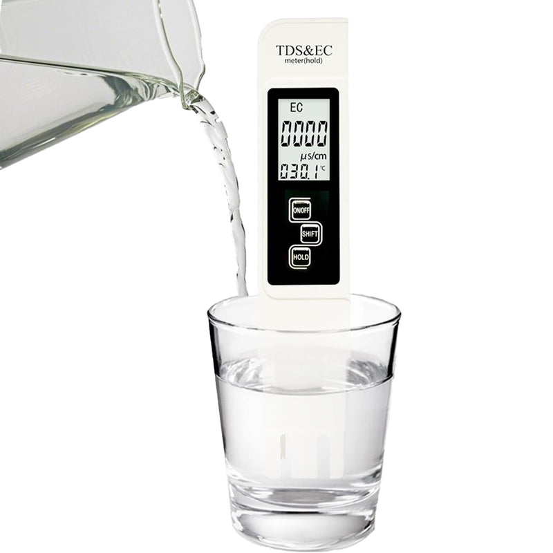 [Australia - AusPower] - 2025 New 4 in 1 TDS Meter - TDS EC & Temperature(°C,°F) - 0-9990 ppm-Meter,Accurate & Reliable Digital Water Testing Kits for Drinking Water,Tap,Well,Swimming Pool,Hydroponics, Aquarium, RO/DI System 