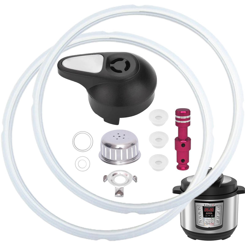 [Australia - AusPower] - 11 PCS Instant Pot Replacement Parts for Lux 8 QT, Instant Pot Accessories Include Sealing Ring, Steam Release Valve, Anti-Block Shield, Valve Sealing Ring, Float Valve and Gasket 8QT 