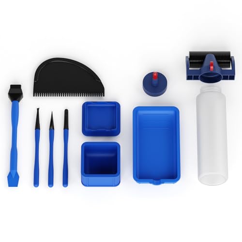 DrawPies 10-piece wood glue roller applicator set for woodworking, featuring rollers and glue application tools