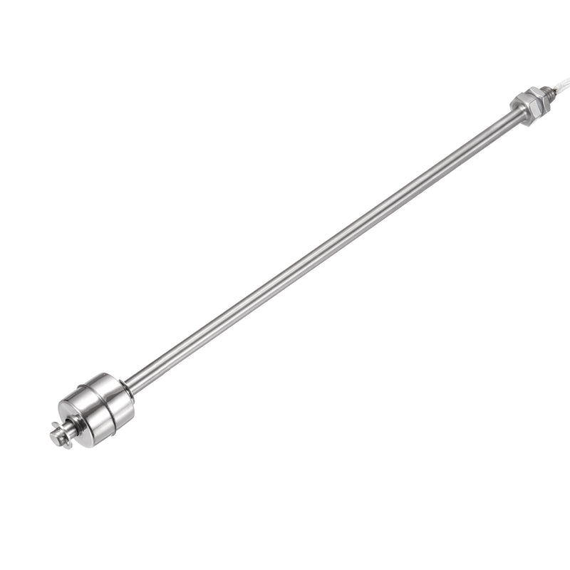 [Australia - AusPower] - MECCANIXITY Stainless Steel Float Switch, 250mm Rod 110V DC 0.5A Vertical Water Level Sensor M10 Thread Single Tank Liquid Level Controller for Pump/Alarm 1 Pcs 