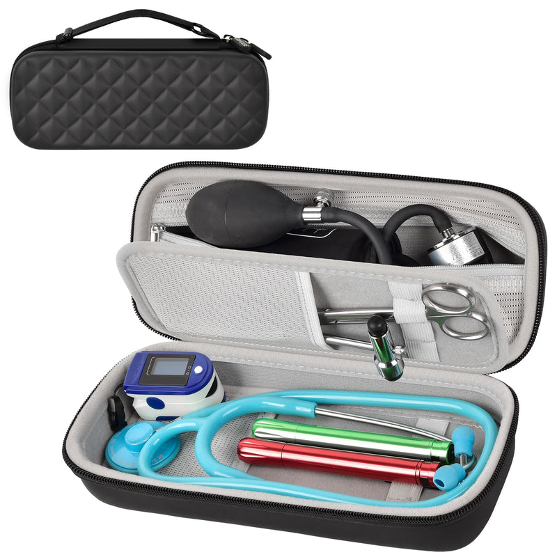 [Australia - AusPower] - Stethoscope Case Compatible with 3M Littmann Classic III/ Lightweight II S.E/ MDF Acoustica Deluxe Stethoscopes, Mesh Pocket for Blood Pressure Cuff and other Doctor & Nurse Accessories (Case Only) 