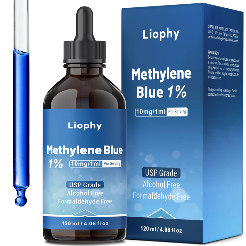 Methylene Blue, Methylene Blue Droplet, 1% USP, 4.06 Fl Oz