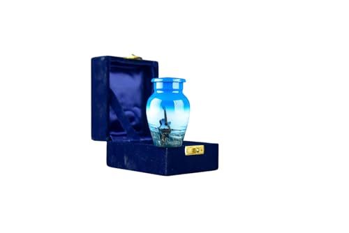 Keepsake Guitar Urns for Human Ashes Adult Male Female - Urns for Men Women Pets Ashes, with Valvet Bag & Box (Keepsake) Keepsake