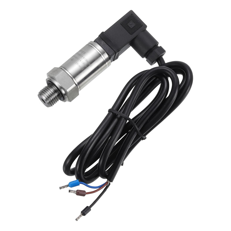 MECCANIXITY Pressure Transducer Sender Sensor with Connector, G1/4" 1MPA Stainless Steel Pressure Transmitter for Oil Fuel Water Air