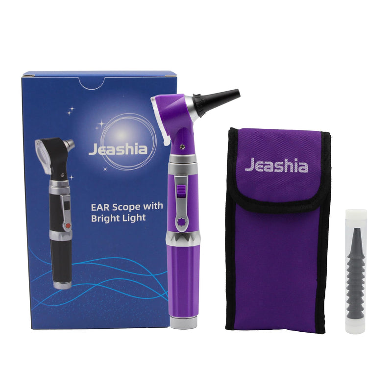 [Australia - AusPower] - Otoscope - Ear Infection Detector with Light, Compact Handle Design for Kids/Adults, Clinical & Pet Use (Purple) PURPLE 