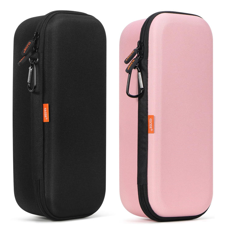 [Australia - AusPower] - Large Carrying Case for Stethoscopes, Medical Accessories, Doctors, Nurses - Black + Light-Pink 