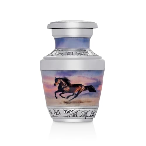 Horse Photo Cremation Urns for Men and Women Human Ashes - Keepsake Urn Horse