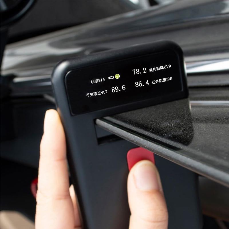 [Australia - AusPower] - Tint Meter,Digital Window Tint Meter,3-in-1 Solar Film Meter CT-26, IRR/UVR Barrier Rate Detection, VLT Transmittance Measurement Solar Film Window Glass Insulation Film Detection, Type-C Charging 