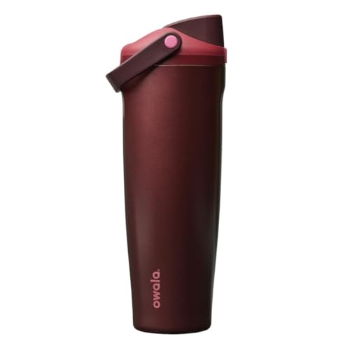 Owala FreeSip Sway Stainless Steel Water Bottle 40 oz Black Cherry 40 Ounces