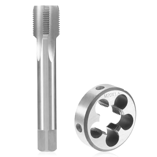 Tap and Die M20 x 1.5 mm for Metric Internal | Tap and die set, straight ribbed tap and round die for external thread