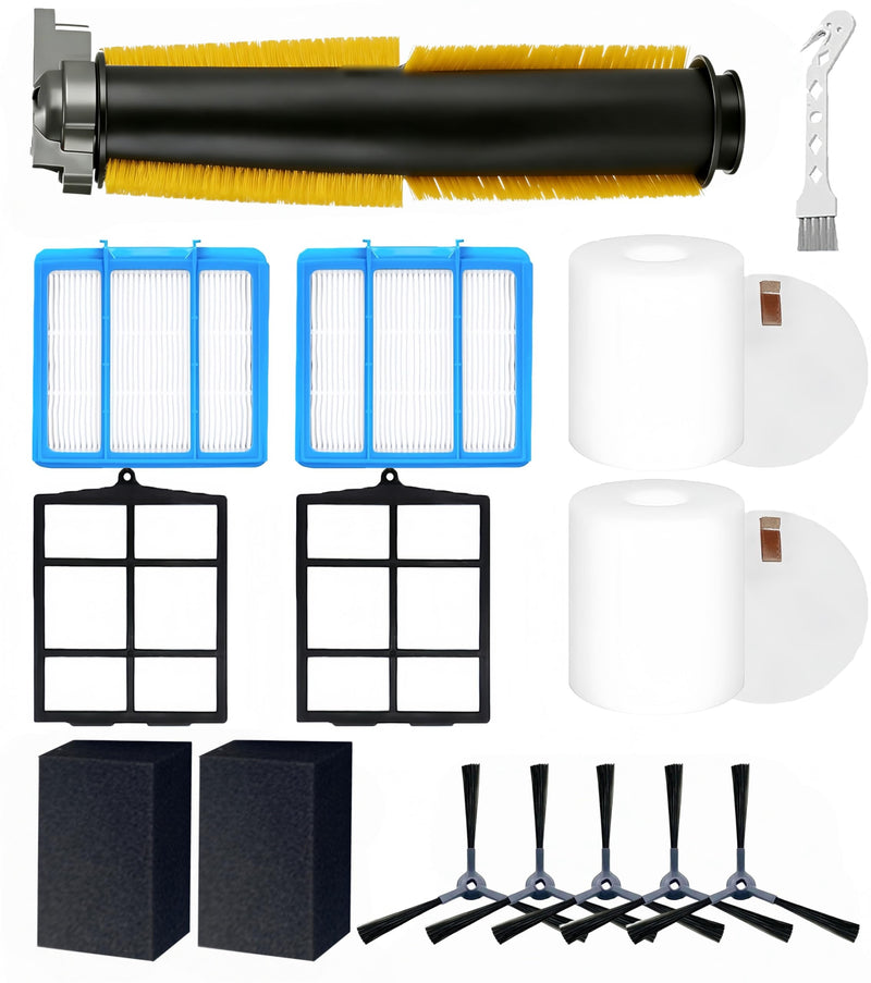 [Australia - AusPower] - Replacement Parts Compatible with Shark AV2110S RV2120AE RV2100S RV2110S Robot Vacuum Cleaner,1 Main Brush,2 Filters,5 Side Brushes,2 Pre Filter,2 Filter 