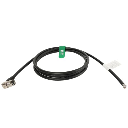 Hirose 12-Pin Power IO Data Cable for Basler GigE, Sony CCD Industrial Camera, HikRobot, Allied AVT, Panasonic, Jai, Dalsa, Right-Angle HR10A-10P-12S, 2m