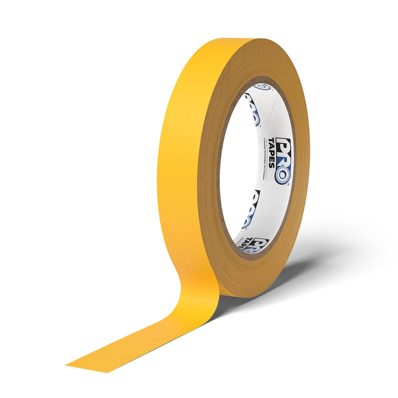 Pro Tapes Pro 788 Ultimate Mask Yellow 3/4" x60yds Premium Low-tack, 60-Day Removal Masking Tape 3/4"x60yds