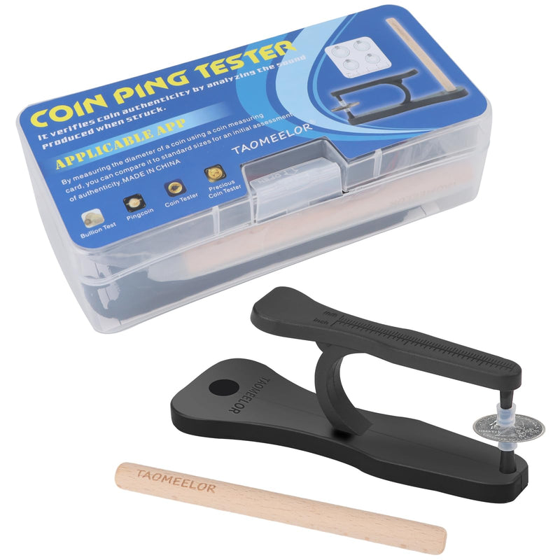 [Australia - AusPower] - Coin Ping Tester Kit, The Pocket Coin Ping pinger Tester Kit, Gold & Silver Coin Ping Testing- Coin Validation via Ping Resonance Testing & Size Comparison, Portable & Technical Specifications Style. 