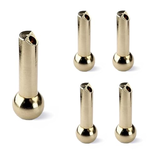 5 Pcs Copper CNC Machine Coolant Nozzles - 10mm Copper Ball Diameter, 42mm Tube Length, 4mm Inner Diameter Slanted Hole, for Machine Tool Turret Water Spraying & Cooling (TCQX-10mm-42-4) TCQX-10mm-42-4