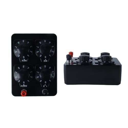 Simple Resistance Box, Precision Teaching Device with Variable Decade, Resistance 9999 Ohm, Adjustable in 4 Levels, 23023