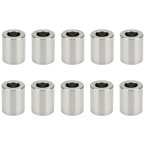 10PCS 304 Stainless Steel Spacer 3/8" Bore x 3/4" OD x 1" Length, Unthreaded Round Standoff Bushing for 3/8" Screws Bolts & Rods, Precision Fit, Corrosion Resistant (3/8" x 3/4" x 1") 3/8" x 3/4" x 1" 10