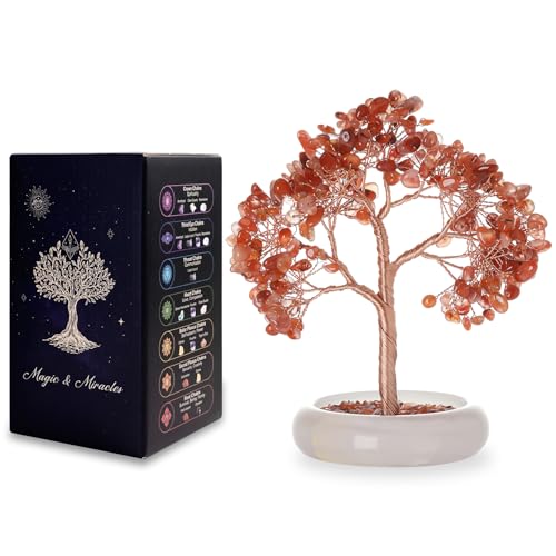 Carnelian Crystal Tree Healing Gemstone Tree with 243 Natural Crystals 06_carnelian Crystal Tree 243 Beads
