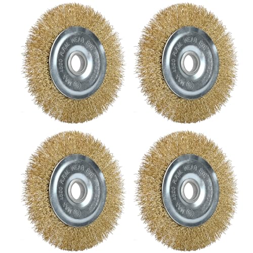 Joint Brush Set of 4, Compatible with Gloria Multibrush and Other Wire Brushes, 115 x 16 mm Weedbrush Accessories, Replacement Brush