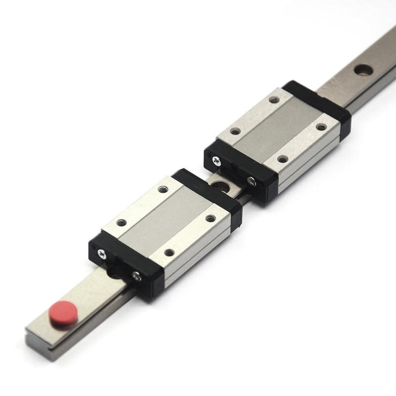 [Australia - AusPower] - 350mm MGN12 Linear Rail Guide with Dual Black MGN12H Carriage Block for 3D Printer and CNC Machine 350mm Rail + 2 x MGN12H(Black) 